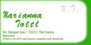 marianna toltl business card