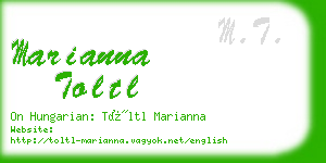 marianna toltl business card